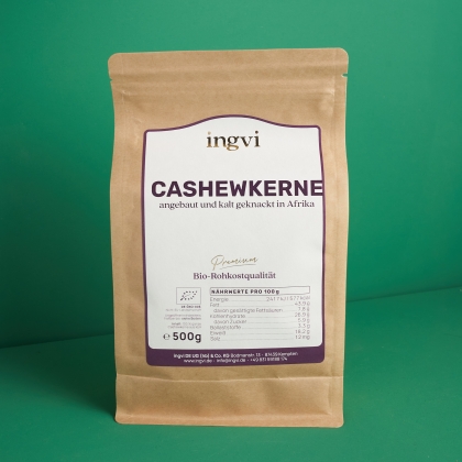 ingvi Cashewkerne, Rohkostqualität, Bio