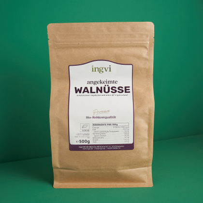 ingvi Walnüsse angekeimt, Rohkostqualität, Bio 500g