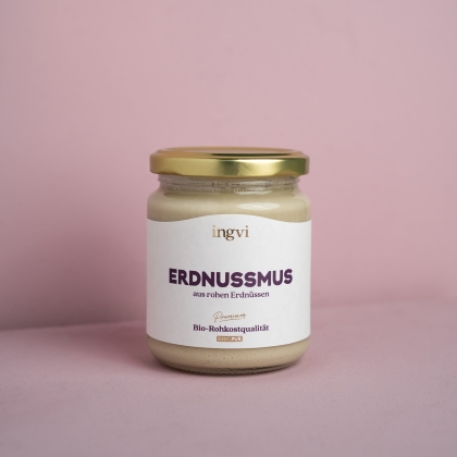 ingvi Erdnussmus, Rohkostqualität, Bio 250g