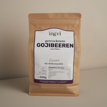 ingvi Gojibeeren getrocknet, Rohkostqualität Bio 400g