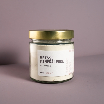 Weiße Mineralerde aus Frankreich
