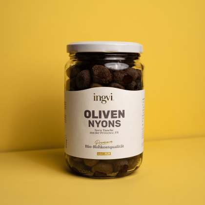 ingvi Oliven Nyons, Rohkostqualität, Bio, 500g