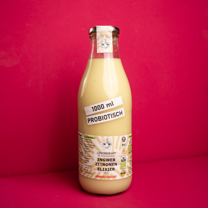Lemonheart Ingwer-Zitronen Elixier, Rohkost, Bio, 1000ml