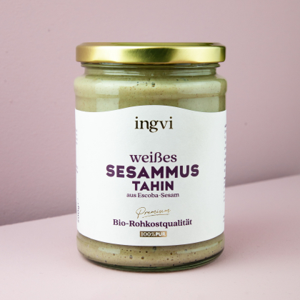 ingvi Sesammus weiß Escoba, Tahin, Rohkostqualität, Bio