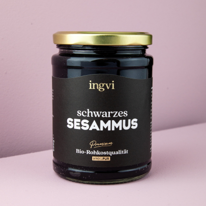 ingvi Sesammus schwarz, Tahin, Rohkostqualität, Bio